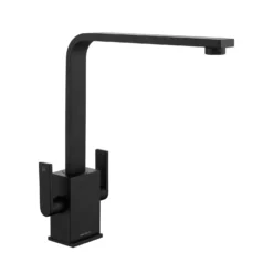 Rangemaster Quadrant Dual Lever Contemporary Monobloc Kitchen Sink Mixer Tap - Matt Black 10 Rangemaster Quadrant Dual Lever Contemporary Monobloc Kitchen Sink Mixer Tap - Matt Black -Vado Shop rangemaster quadrant dual lever kitchen mixer mb cutout