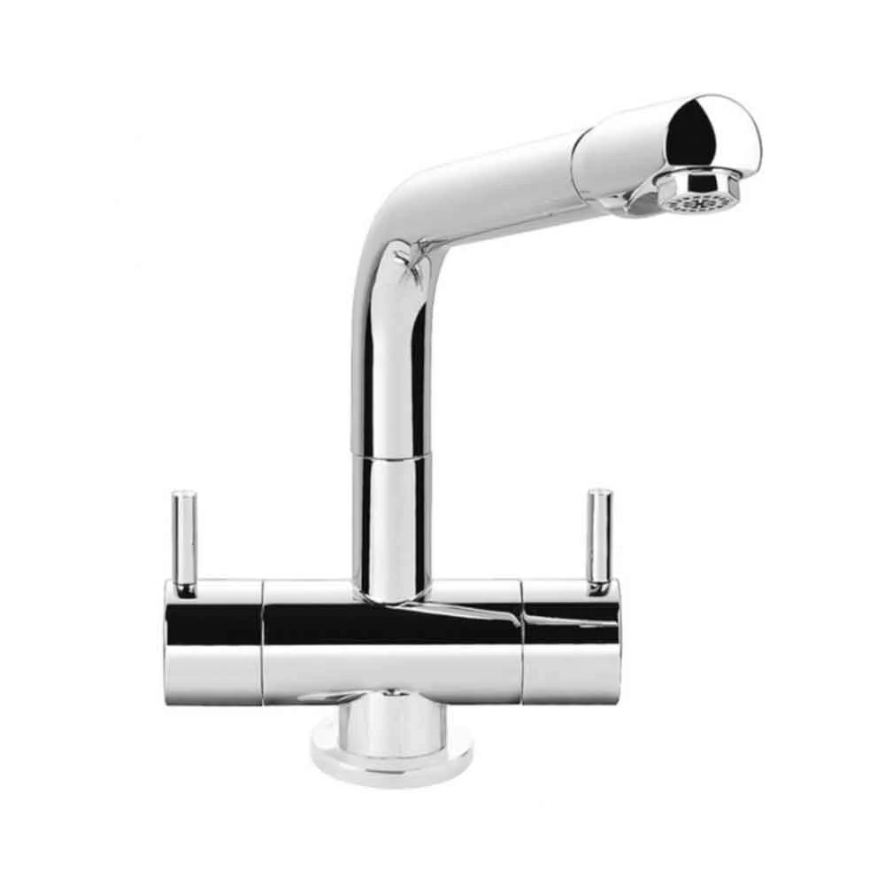 Rangemaster Aquadisc Twin Lever Monobloc Kitchen Sink Mixer Tap 2 Rangemaster Aquadisc Twin Lever Monobloc Kitchen Sink Mixer Tap - Image 2
