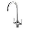 Rangemaster Aquaclassic 2 Monobloc Kitchen Sink Mixer Tap - Brushed Nickel