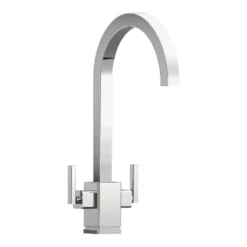 Rangemaster Quadrant Twin Lever Monobloc Kitchen Mixer Tap