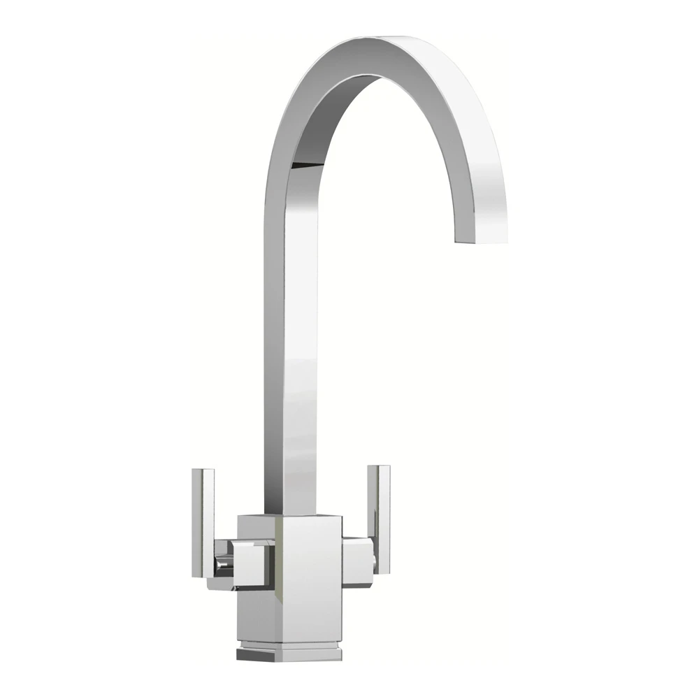 Rangemaster Quadrant Twin Lever Monobloc Kitchen Mixer Tap 1 Rangemaster Quadrant Twin Lever Monobloc Kitchen Mixer Tap