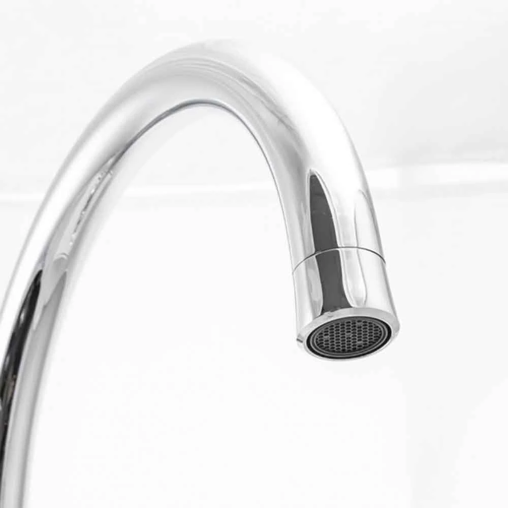 Reginox Elbe WRAS Approved Twin Lever Chrome Traditional Mono Kitchen Mixer Tap 4 Reginox Elbe WRAS Approved Twin Lever Chrome Traditional Mono Kitchen Mixer Tap - Image 4