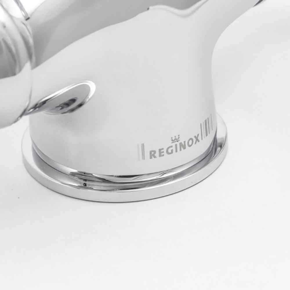 Reginox Elbe WRAS Approved Twin Lever Chrome Traditional Mono Kitchen Mixer Tap 6 Reginox Elbe WRAS Approved Twin Lever Chrome Traditional Mono Kitchen Mixer Tap - Image 6