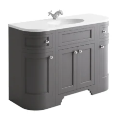 Butler & Rose Charlotte 1200mm Floorstanding Vanity Unit & Basin - Spa Grey -Vado Shop ripley 1200 unit spa grey