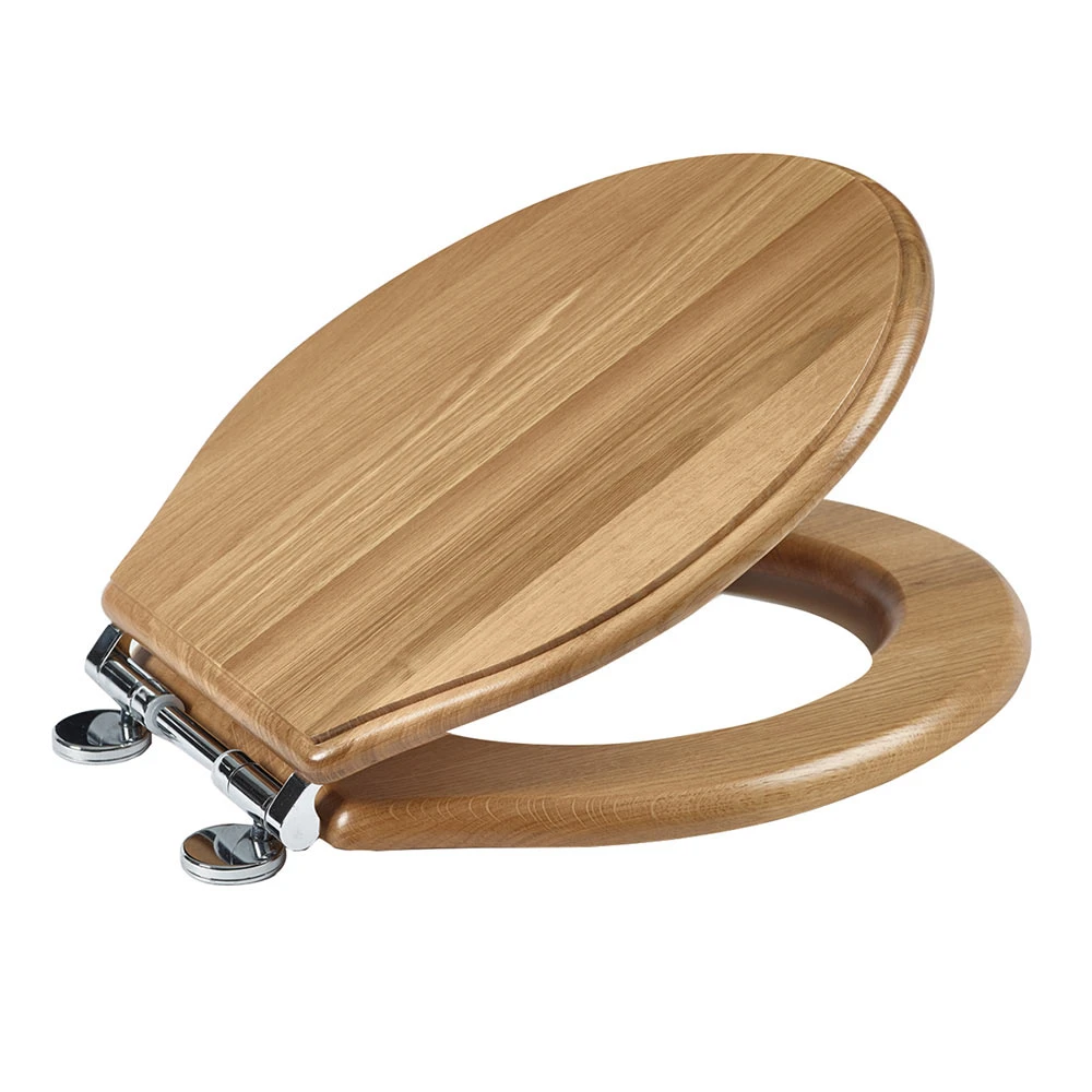 Roper Rhodes Greenwich Soft Close Toilet Seat - Oak Finish 2 Roper Rhodes Greenwich Soft Close Toilet Seat - Oak Finish - Image 2