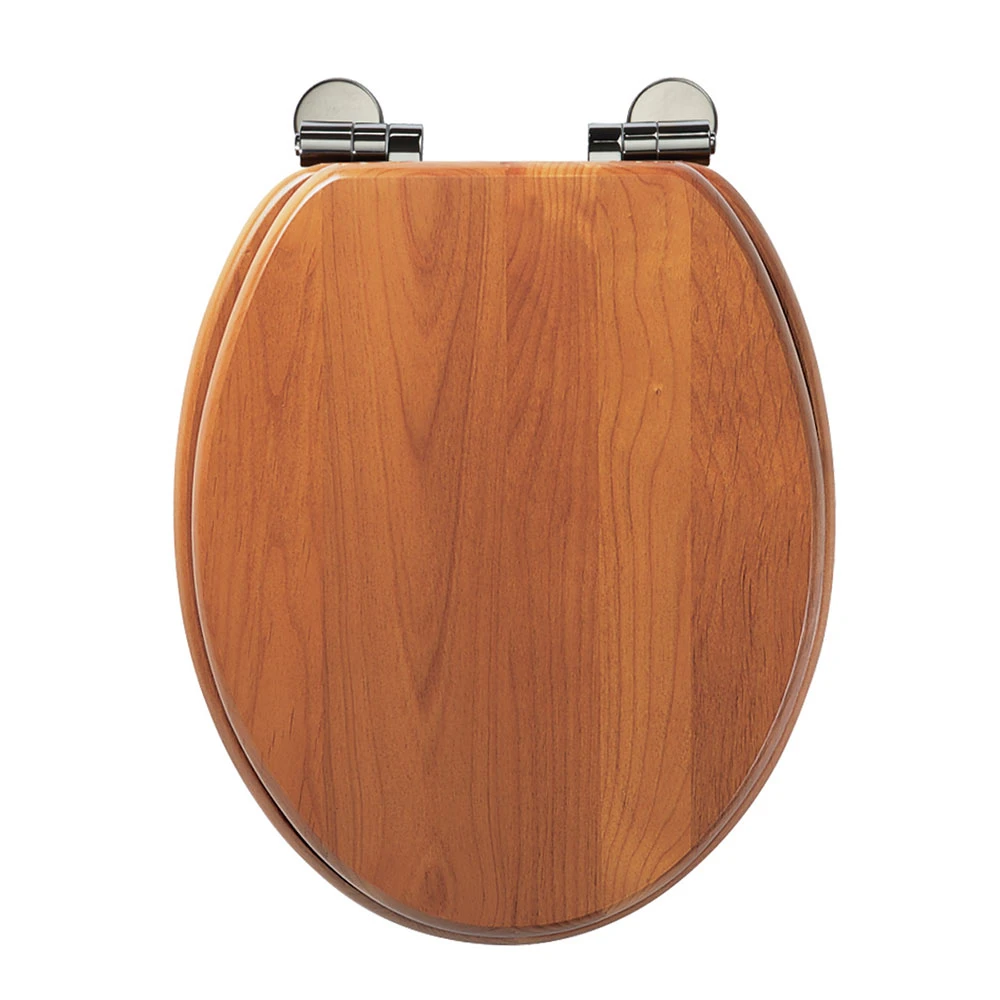 Roper Rhodes Traditional Toilet Seat With Soft Close Hinges - Antique Pine Finish 6 Roper Rhodes Traditional Toilet Seat With Soft Close Hinges - Antique Pine Finish - Image 6