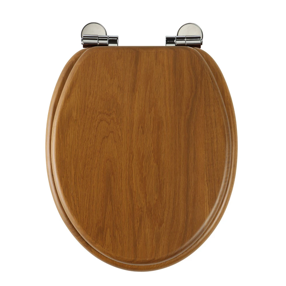 Roper Rhodes Traditional Toilet Seat With Soft Close Hinges - Antique Pine Finish 3 Roper Rhodes Traditional Toilet Seat With Soft Close Hinges - Antique Pine Finish - Image 3