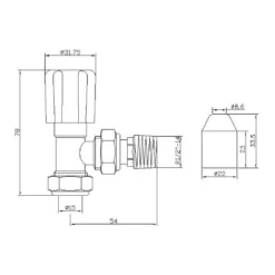 Hudson Reed Angled Radiator Valves -Vado Shop rv003 ultra chrome angled radiator valve tech
