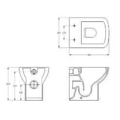 Saneux I-Line Short Projection Back To Wall Rimless Toilet & Soft Close Seat 13 Saneux I-Line Short Projection Back To Wall Rimless Toilet & Soft Close Seat -Vado Shop saneux iline btw tech