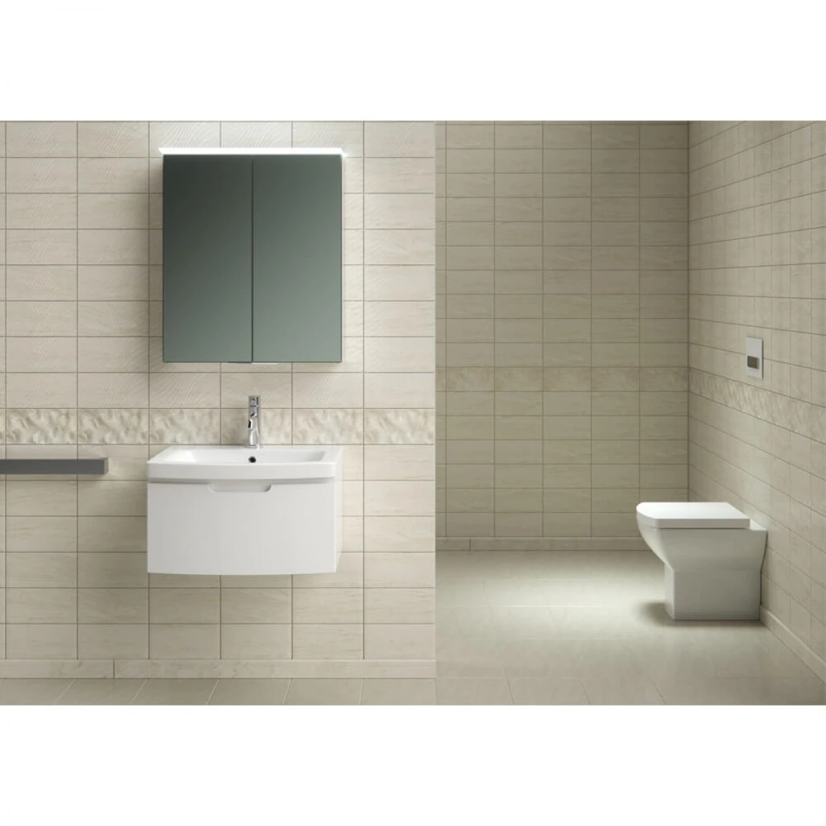 Saneux I-Line Short Projection Back To Wall Rimless Toilet & Soft Close Seat 5 Saneux I-Line Short Projection Back To Wall Rimless Toilet & Soft Close Seat - Image 5