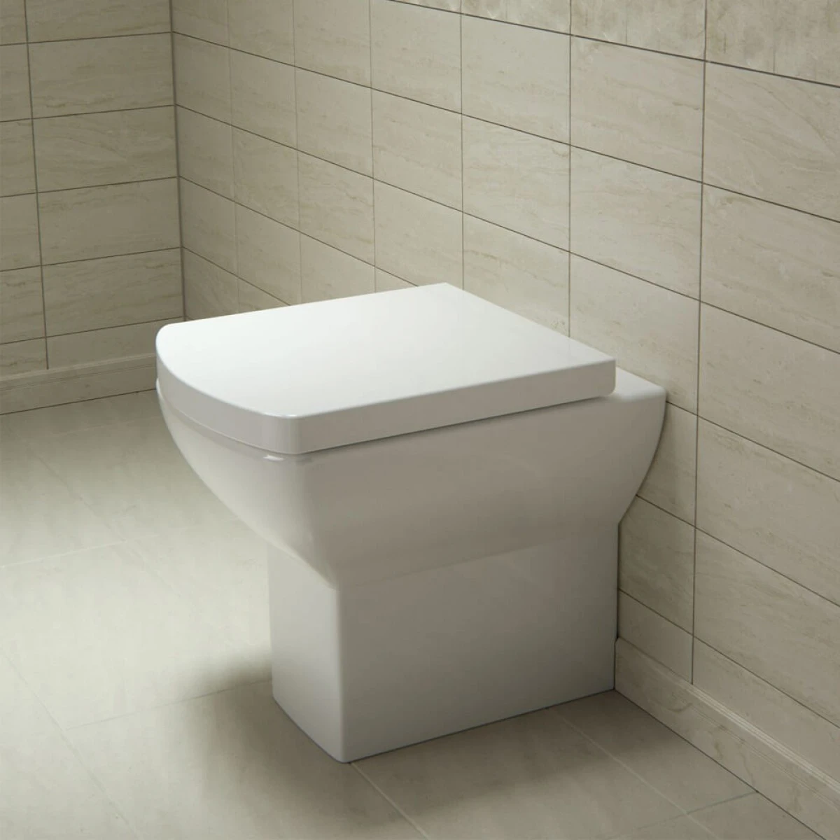 Saneux I-Line Short Projection Back To Wall Rimless Toilet & Soft Close Seat 2 Saneux I-Line Short Projection Back To Wall Rimless Toilet & Soft Close Seat - Image 2