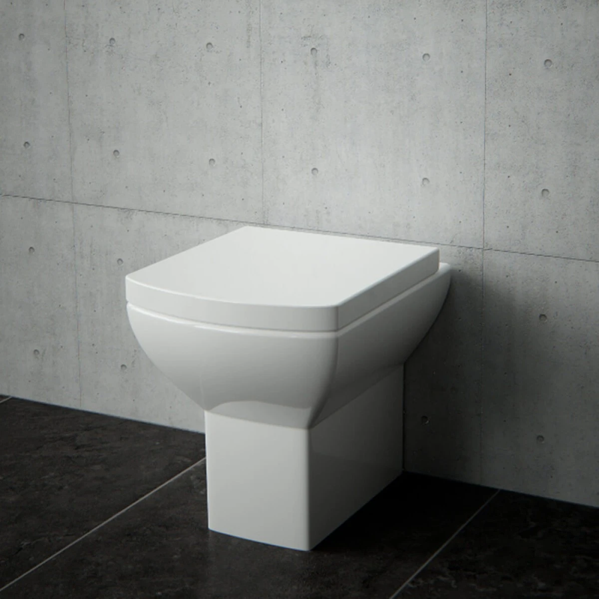 Saneux I-Line Short Projection Back To Wall Rimless Toilet & Soft Close Seat 1 Saneux I-Line Short Projection Back To Wall Rimless Toilet & Soft Close Seat