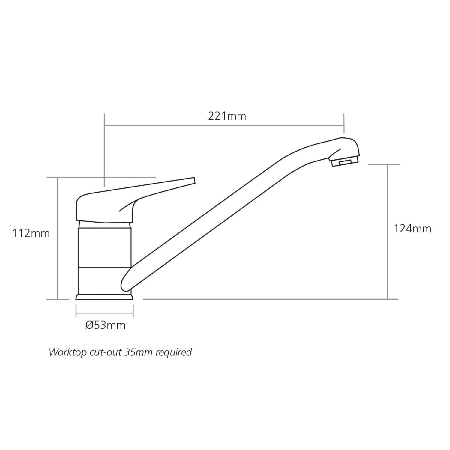 Caple Single Lever Deluxe WRAS Approved Mono Kitchen Mixer - Chrome 2 Caple Single Lever Deluxe WRAS Approved Mono Kitchen Mixer - Chrome - Image 2