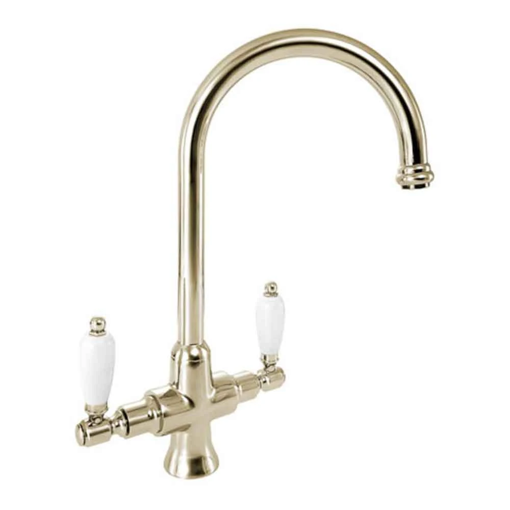 Deva Georgian Mono Sink Mixer - Gold 1 Deva Georgian Mono Sink Mixer - Gold