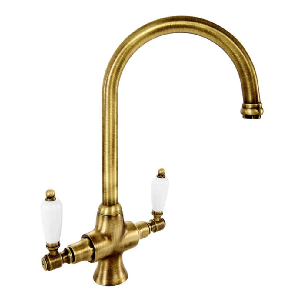 Deva Georgian Mono Sink Mixer - Gold 4 Deva Georgian Mono Sink Mixer - Gold - Image 4