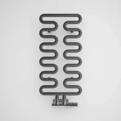 Terma Aire Modern Grey Designer Heated Towel Radiator - 621 X 300mm -Vado Shop terma aire heated towel rail modern grey 621x300mm cutout 1