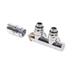 Terma Carlo Poletti 50mm Integrated H Block Left Sided Angled Valve Set -Vado Shop terma carlo poletti 50mm integrated h block valves angled right cutout update