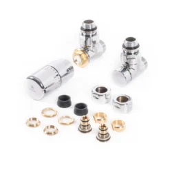 Terma Carlo Poletti Angled Thermostatic Valve Set -Vado Shop terma carlo poletti angled trv set cutout