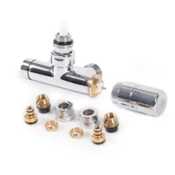 Terma Carlo Poletti Straight Dual Fuel Thermostatic Valve -Vado Shop terma carlo poletti integrated valve with immersion tube angled left cutout