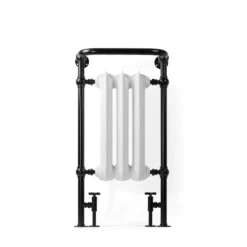 Terma Cast Iron Antique Brass & Chrome Surround Heated Towel Rail - 900 X 490mm 22 Terma Cast Iron Antique Brass & Chrome Surround Heated Towel Rail - 900 X 490mm -Vado Shop terma cast iron white and black surround traditional heated towel radiator cutout 1 scaled