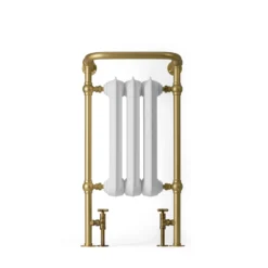 Terma Cast Iron Antique Brass & Chrome Surround Heated Towel Rail - 900 X 490mm 20 Terma Cast Iron Antique Brass & Chrome Surround Heated Towel Rail - 900 X 490mm -Vado Shop terma cast iron white and brushed brass surround traditional heated towel radiator cutout 1 scaled