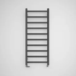 Terma Crystal Ladder Heated Towel Rail - Modern Grey - 840 X 400mm -Vado Shop terma crystal heated towel rail modern grey 1200x500mm cutout 1