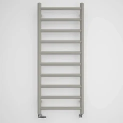 Terma Crystal Ladder Heated Towel Rail - Modern Grey - 840 X 400mm -Vado Shop terma crystal heated towel rail sparkling gravel 1200x500mm cutout 1