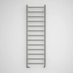 Terma Crystal Ladder Heated Towel Rail - Modern Grey - 840 X 400mm -Vado Shop terma crystal heated towel rail sparkling gravel 1560x500mm cutout 1