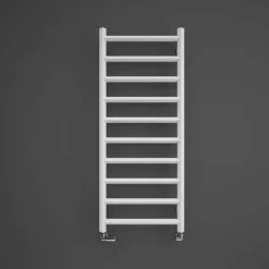 Terma Crystal Ladder Heated Towel Rail - Modern Grey - 840 X 400mm -Vado Shop terma crystal heated towel rail traffic white 1200x500mm cutout 1