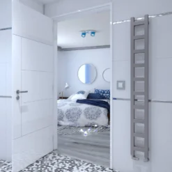 Terma Easy Ladder Heated Towel Rail - Sparkling Gravel - 1280 X 200mm -Vado Shop terma easy heated towel rail sparkling gravel 1600x200mm lifestyle 1