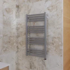 Terma Fiona One Electric Heated Towel Rail With Heating Element - Sparkling Gravel - 900 X 480mm 12 Terma Fiona One Electric Heated Towel Rail With Heating Element - Sparkling Gravel - 900 X 480mm -Vado Shop terma fiona one electric heated towel rail sparkling gravel 900x480mm lifestyle 1