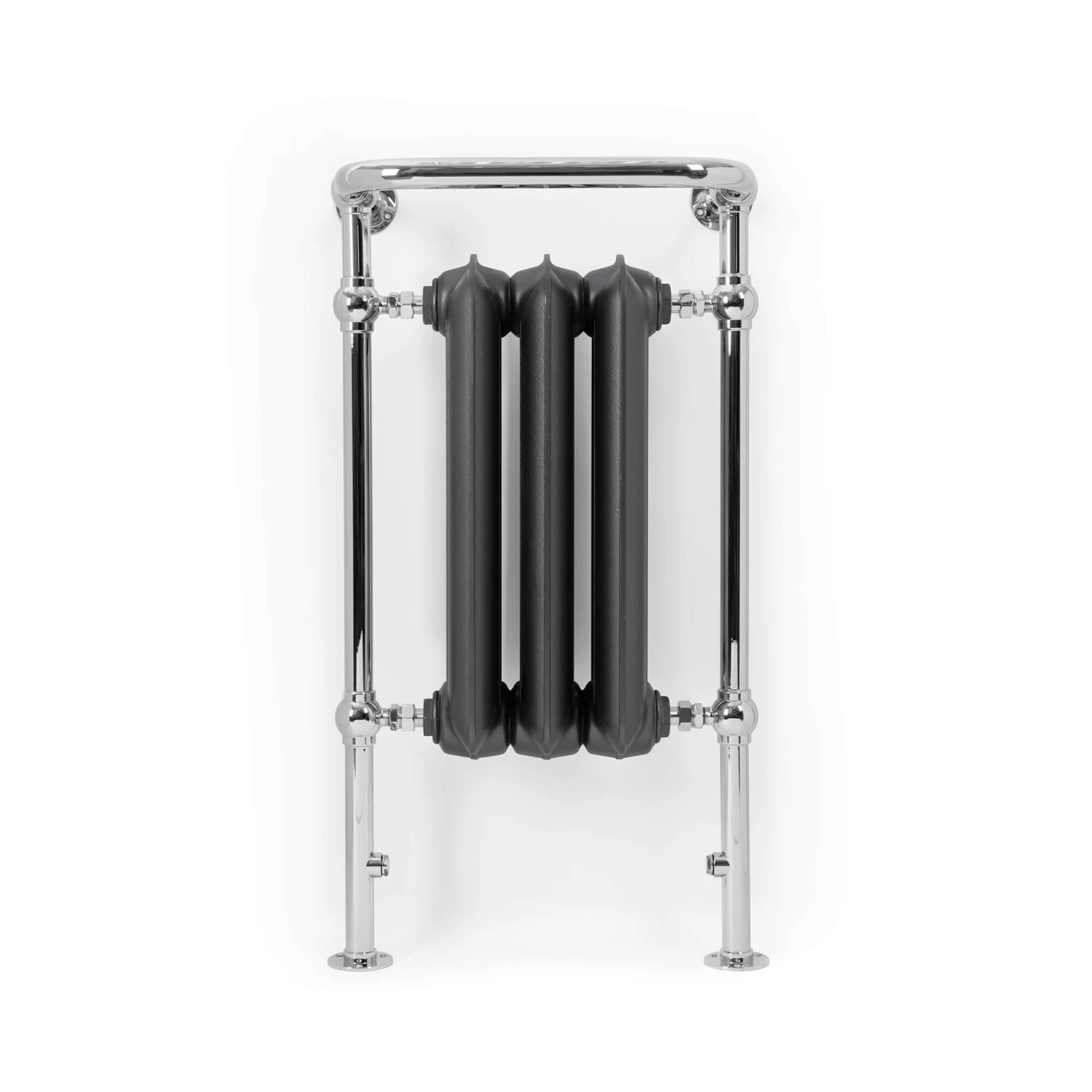 Terma Cast Iron Antique Brass & Chrome Surround Heated Towel Rail - 900 X 490mm 5 Terma Cast Iron Antique Brass & Chrome Surround Heated Towel Rail - 900 X 490mm - Image 5