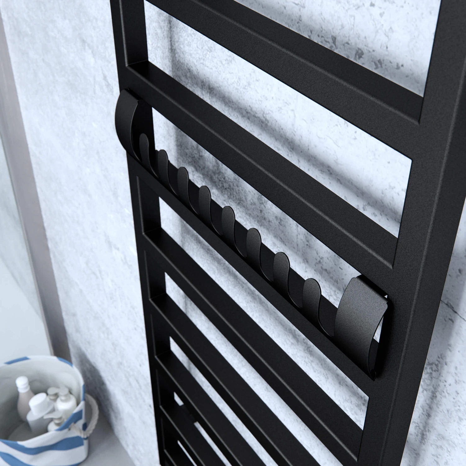 Terma Hanger Accessory For Terma Simple Heban Black Towel Rail - 500mm 2 Terma Hanger Accessory For Terma Simple Heban Black Towel Rail - 500mm - Image 2