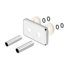 Terma Integrated Chrome Pipe Masking Set For 50mm Connections -Vado Shop terma integrated chrome pipe masking set cutout 2