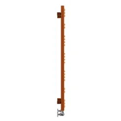 Terma Jade Curved Heated Towel Rail - True Copper - 753 X 400mm -Vado Shop terma jade curved heated towel rail true copper 1149mm side