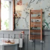 Terma Jade Curved Heated Towel Rail - True Copper - 753 X 400mm