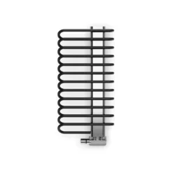 Terma Michelle Designer Heated Towel Rail - Sparkling Cream & Brushed Brass - 780 X 400mm -Vado Shop terma michelle heated towel rail metallic black and chrome 780x400mm cutout 1