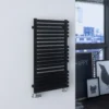 Terma Quadrus Bold Heated Towel Rail - Metallic Black - 1185 X 450mm