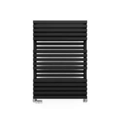 Terma Quadrus Bold Heated Towel Rail - Metallic Black - 1185 X 450mm -Vado Shop terma quadrus bold metallic black 870x600mm cutout 1