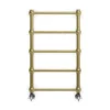 Terma Retro Designer Heated Towel Rail - Brushed Brass - 800 X 504mm