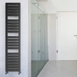 Terma Salisbury Metallic Black Ladder Heated Towel Rail - 1360 X 300mm