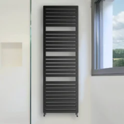 Terma Salisbury Heated Towel Rail - Metallic Black - 1635 X 540mm