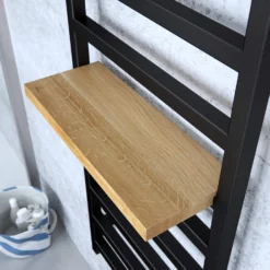 Terma Simple Flat Heated Towel Rail - Heban Black - 1440 X 500mm 11 Terma Simple Flat Heated Towel Rail - Heban Black - 1440 X 500mm -Vado Shop terma simple heated towel rail heban black 1080x500mm lifestyle 2