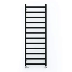 Terma Simple Flat Heated Towel Rail - Heban Black - 1440 X 500mm 14 Terma Simple Flat Heated Towel Rail - Heban Black - 1440 X 500mm -Vado Shop terma simple heated towel rail heban black 1440x500mm cutout 1