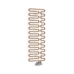 Terma Swale Heated Towel Rail - Traffic White - 1244 X 465mm -Vado Shop terma swale heated towel rail bright copper cutout 2