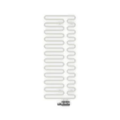 Terma Swale Heated Towel Rail - Traffic White - 1244 X 465mm -Vado Shop terma swale heated towel rail traffic white cutout 1
