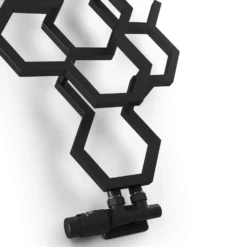 Terma Vario Twins Jet Black All In One Integrated 50mm Valves With Pipe Masking Set - Left 31 Terma Vario Twins Jet Black All In One Integrated 50mm Valves With Pipe Masking Set - Left -Vado Shop terma vario twins jet black integrated 50mm valves right lifestyle