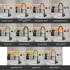 The Tap Factory Vibrance Tube Matt Black Mono Pull Out Kitchen Mixer Tap With Blade Grey Spout -Vado Shop the tap factory vibrance tube black pull out tap options scaled
