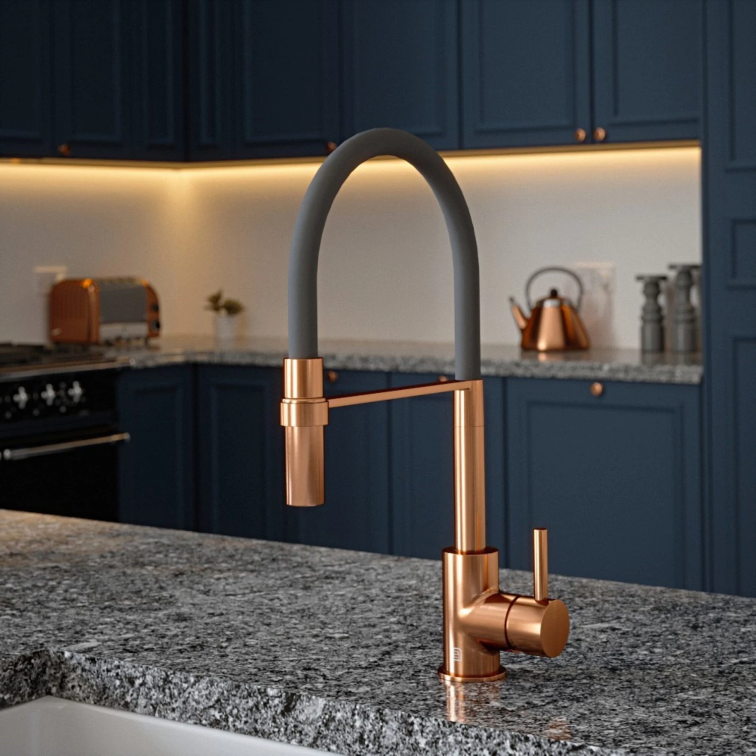 The Tap Factory Vibrance Tube Brushed Copper Mono Pull Out Kitchen Mixer Tap With Green Tea Spout 1 The Tap Factory Vibrance Tube Brushed Copper Mono Pull Out Kitchen Mixer Tap With Green Tea Spout