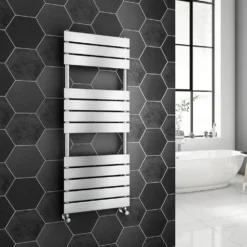 Brenton Avezzano Chrome Flat Panel Heated Towel Rail - 1600 X 450mm -Vado Shop tis2073 lifestyle 2